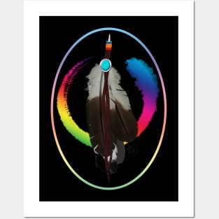 Pride Paint and Eagle Feathers Posters and Art